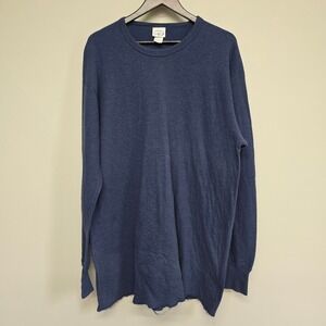 Duofold Thermal Long Sleeve Shirt Mens Tall 2XL Blue Wool Blend Gorpcore
